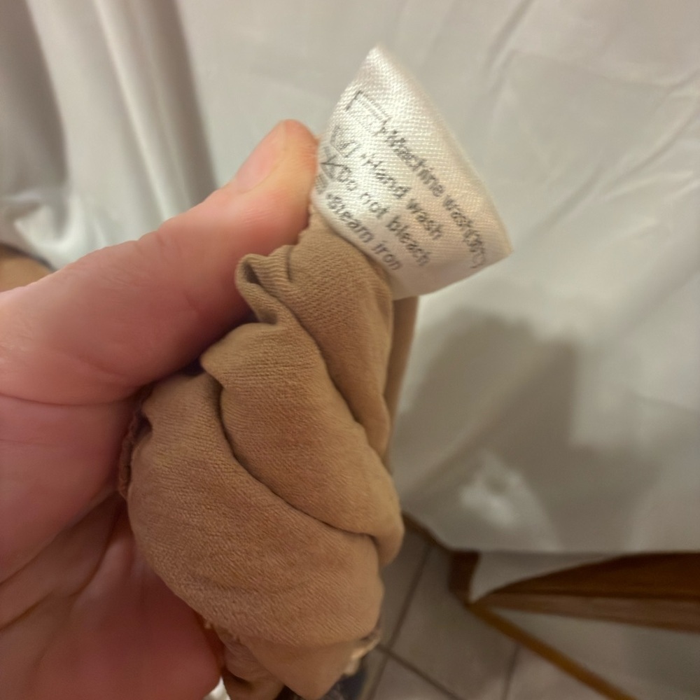 Merokeety tan wide leg cargo trouser M - Picture 12 of 13
